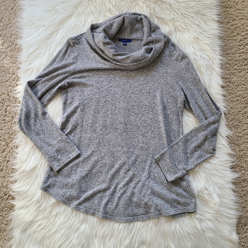 Apt. 9 Grey Cowl Neck Sweater